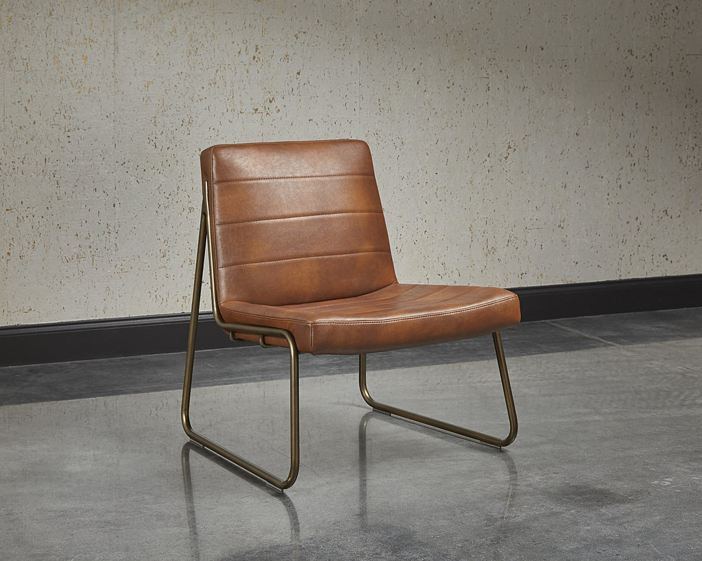 Anton Lounge Chair - Bravo Cognac | Sunpan Furniture - 104843