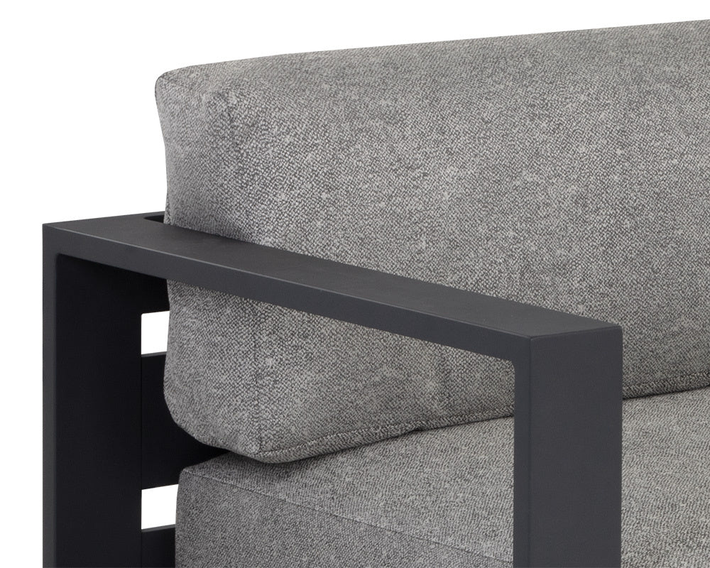 Tavira Sofa - Charcoal - Lanikai Salt And Pepper | Sunpan Furniture - 109656