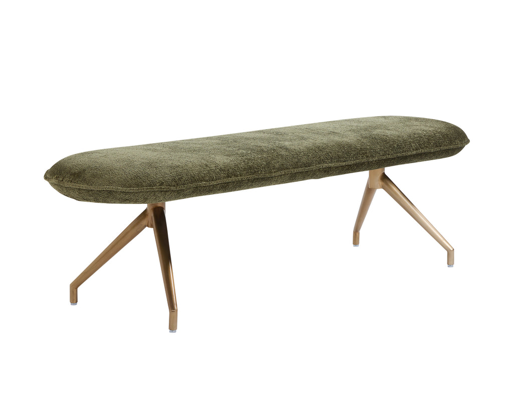 Elowen Bench - Bergen Olive | Sunpan Furniture - 108526