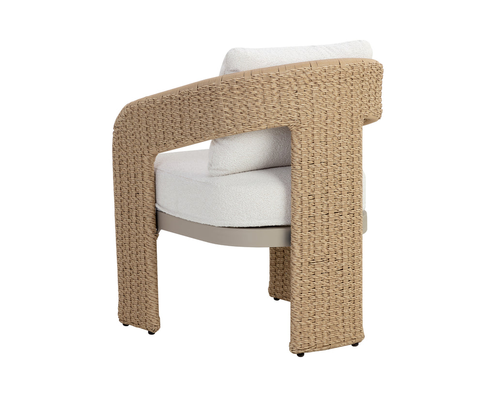 Pylos Dining Armchair - Natural - Louis Cream | Sunpan Furniture - 111597