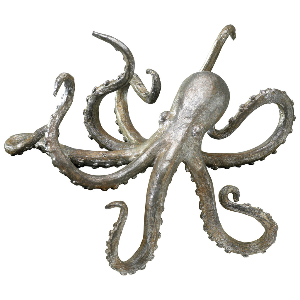 Octopus Shelf Decor - Pewter - Medium | Cyan Design