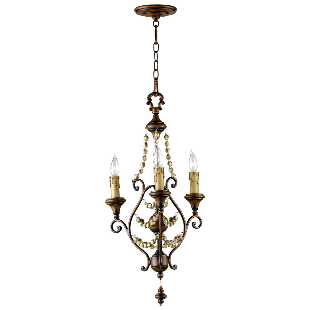 Meriel Chandelier 3-Light - Antiqued Sienna | Cyan Design