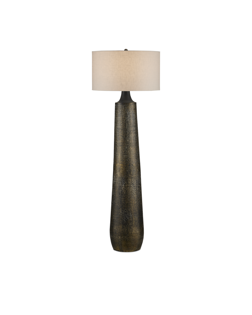 Currey & Co Brigadier Black Floor Lamp | 8000-0136