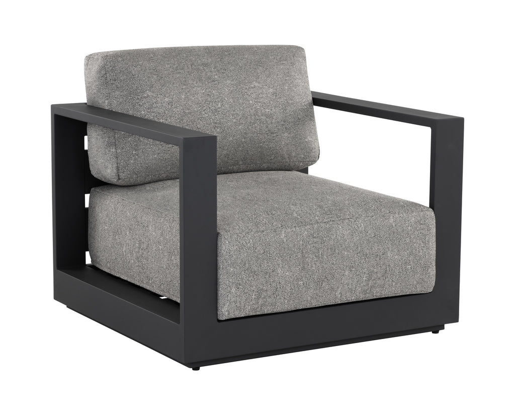 Tavira Armchair - Charcoal - Lanikai Salt And Pepper | Sunpan Furniture - 109655