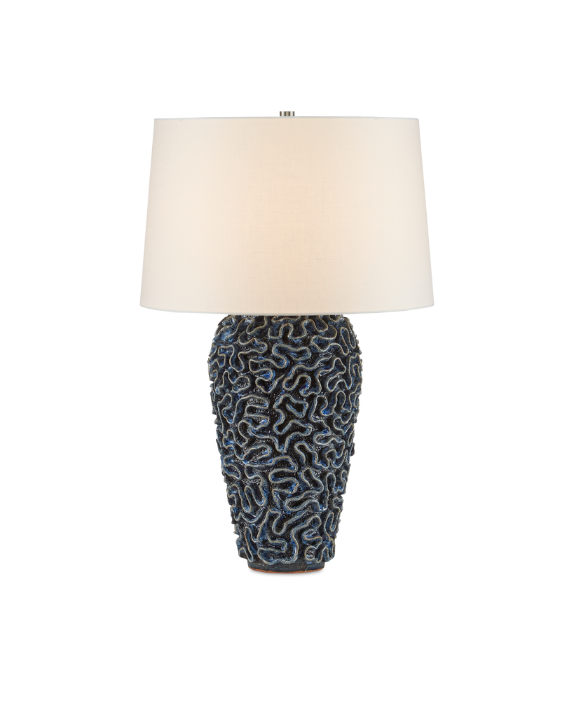 Currey & Co Milos Blue Table Lamp | 6000-0745