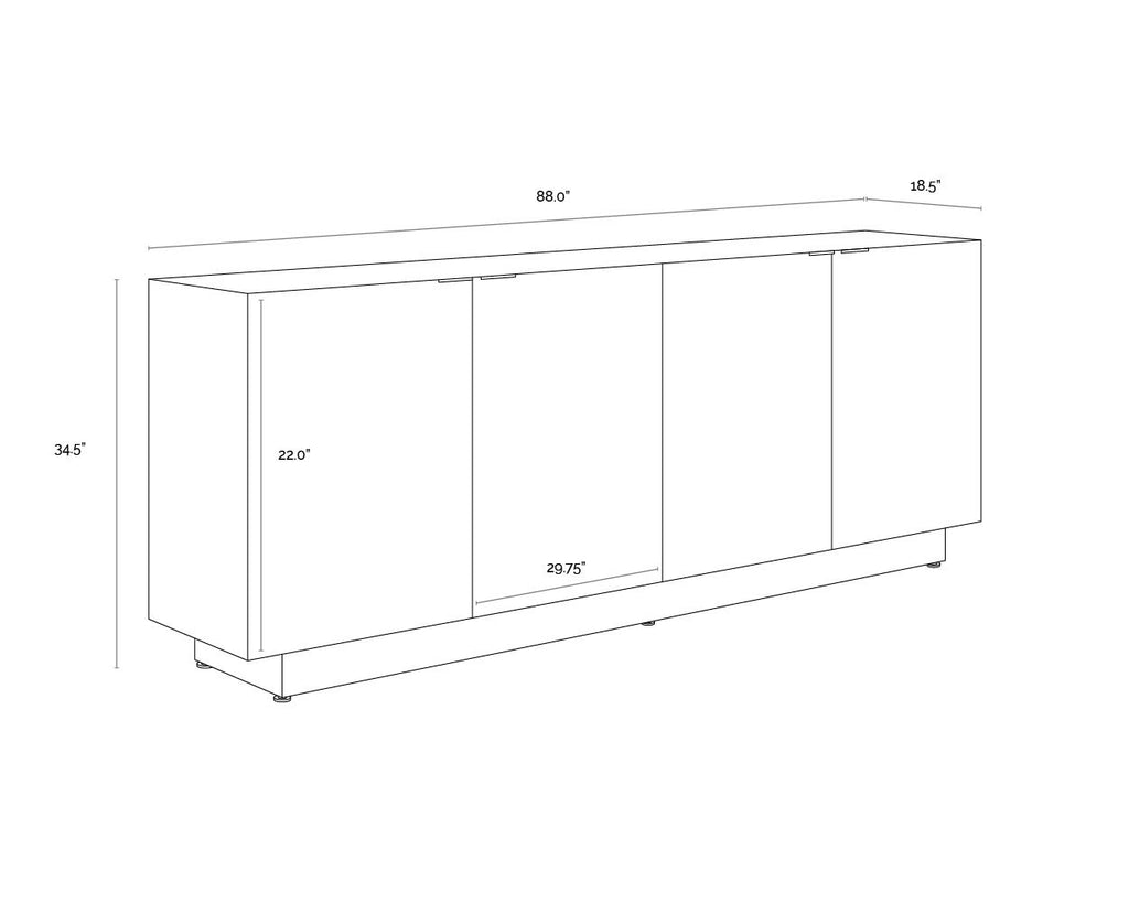 Calvosa Sideboard | Sunpan Furniture - 110369