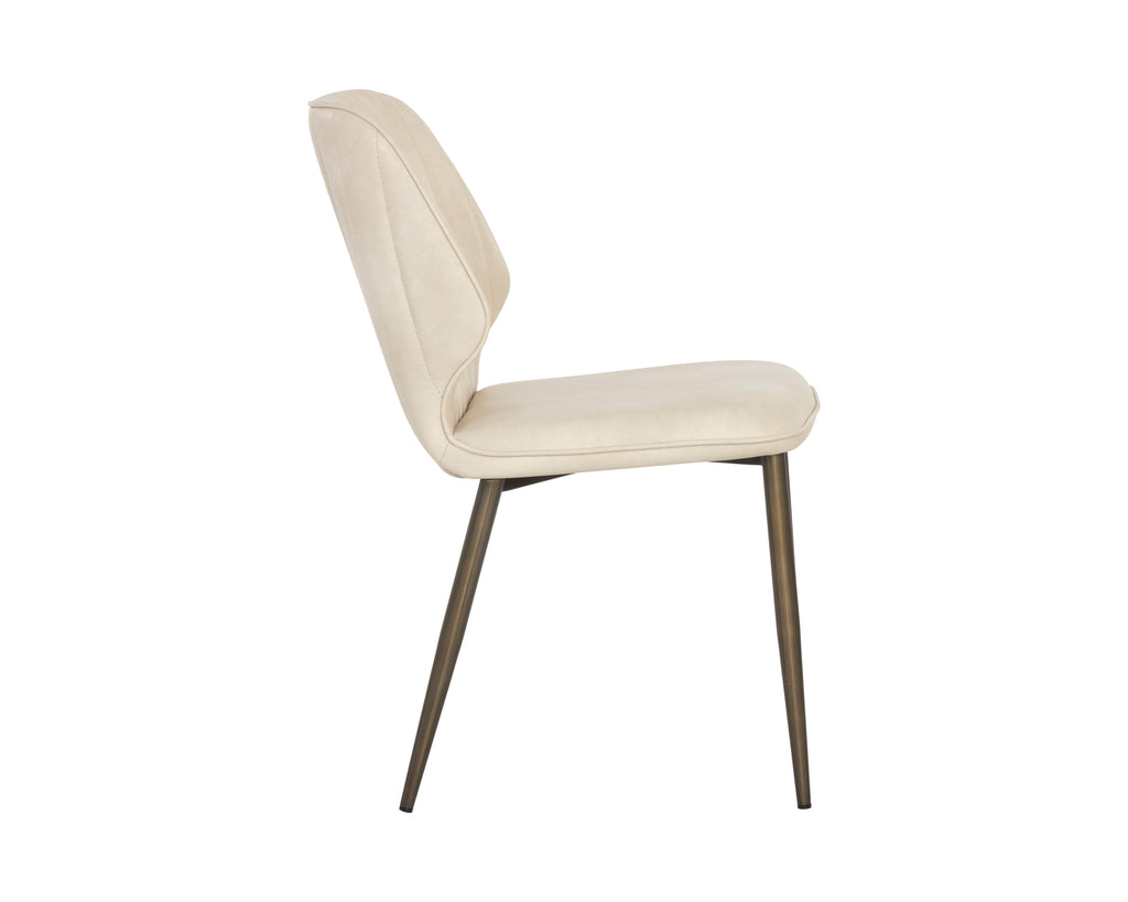 Clinton Dining Chair - Bronze - Bravo Cream | Sunpan Furniture - 106695