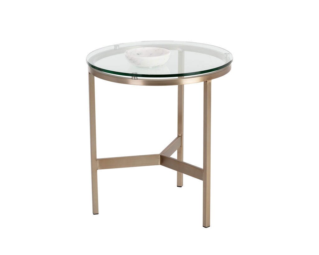 Flato End Table - Antique Brass | Sunpan Furniture - 109191