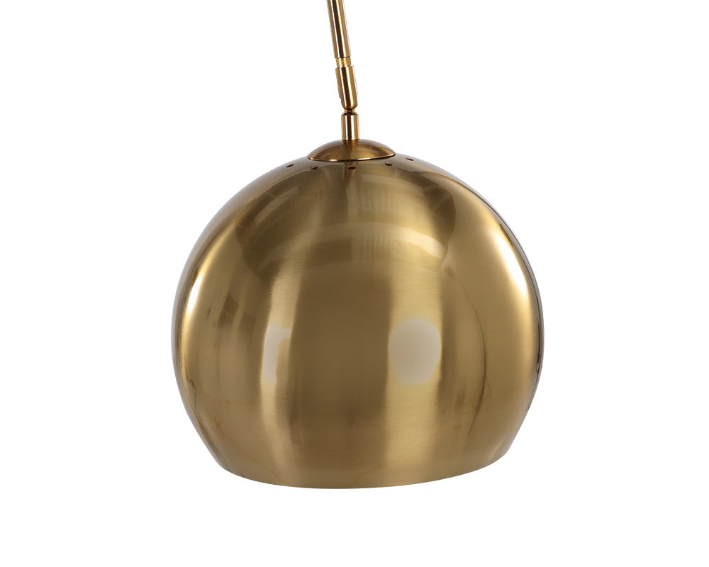 Vern Floor Lamp - Brass | Sunpan Furniture - 106797