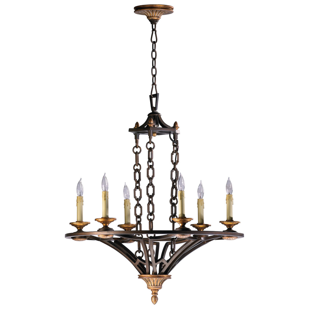 San Giorgio Chandelier 6-Light - Oiled Bronze | Cyan Design