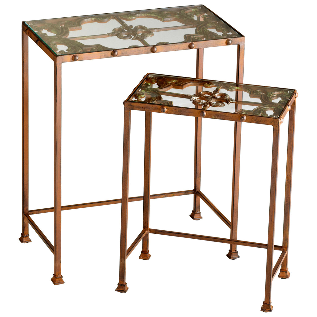 Gunnison Nesting Tables - Rust | Cyan Design