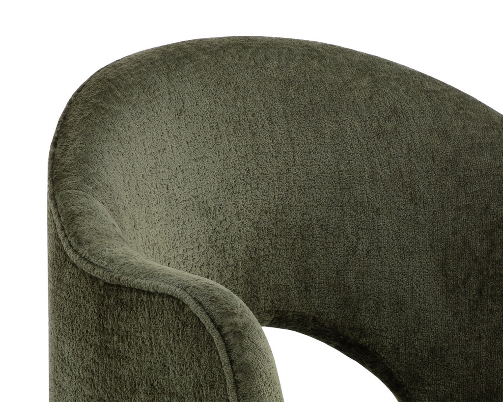 Anaya Dining Armchair - Bergen Olive | Sunpan Furniture - 111484