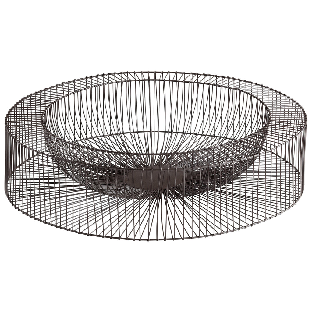 Wire Wheel Tray - Graphite - Large | Cyan Design