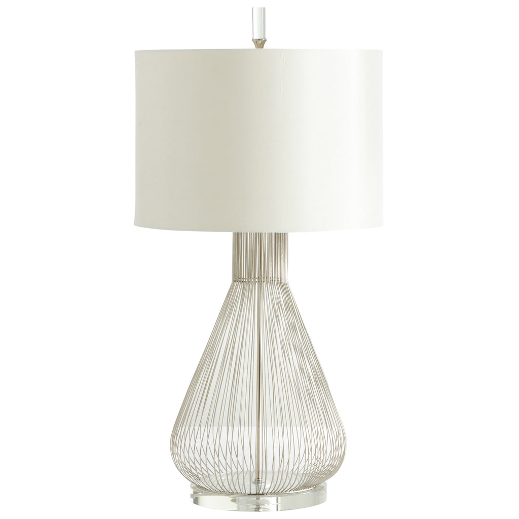 Whisked Fall Table Lamp - Satin Nickel | Cyan Design