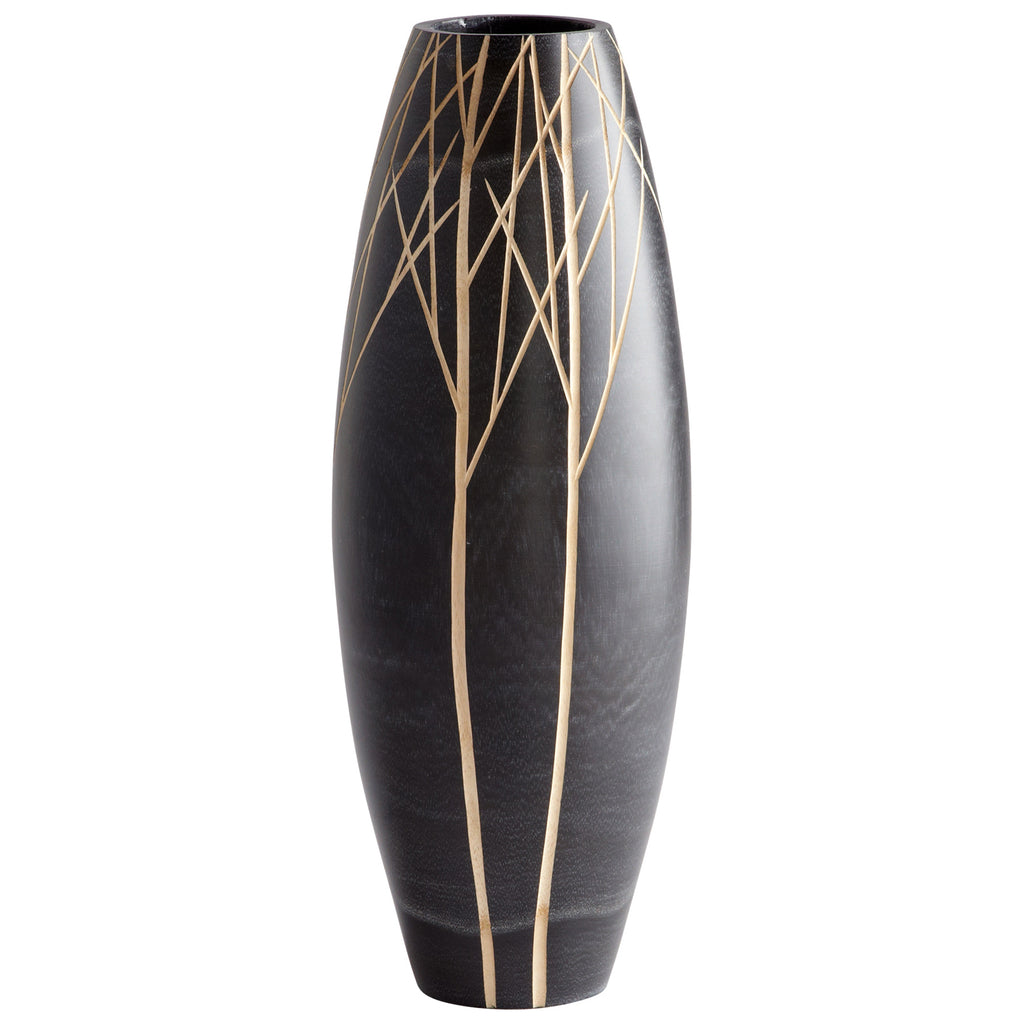 Onyx Winter Vase - Black - Large | Cyan Design