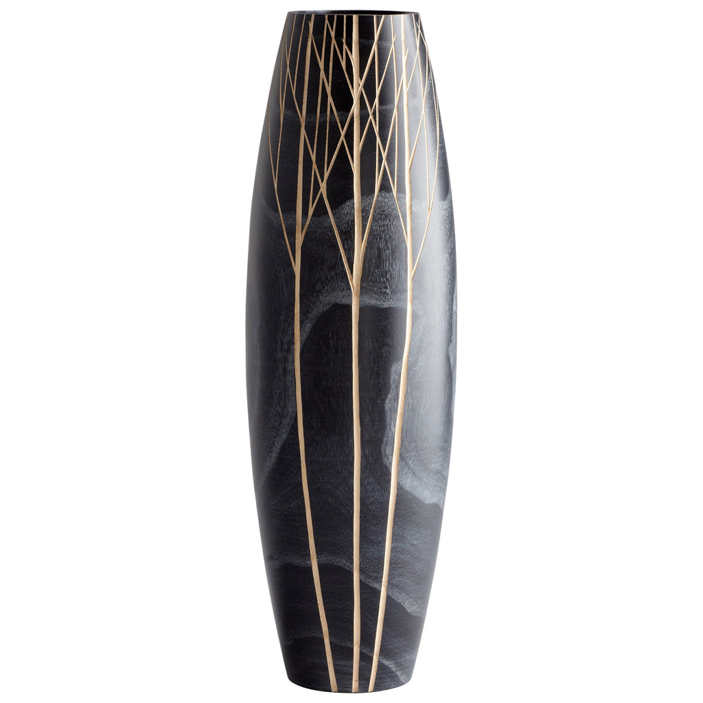 Onyx Winter Vase - Black - Medium | Cyan Design