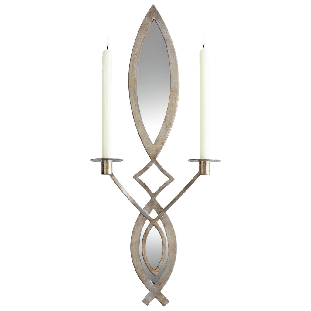 Exclamation Wall Candle Holder - Mystic Silver | Cyan Design