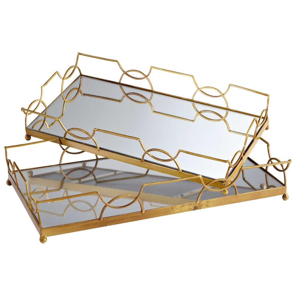 Nephrite Trays - Antique Gold | Cyan Design