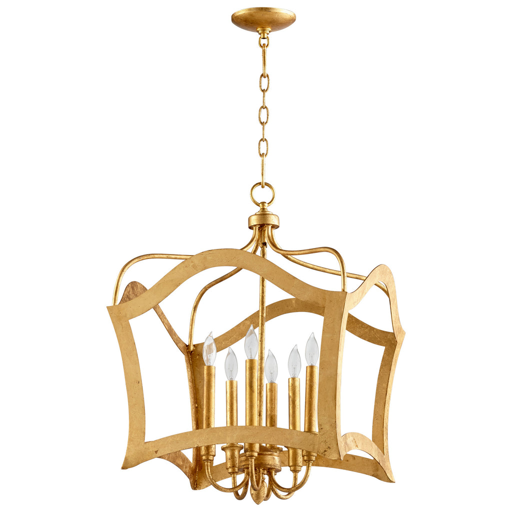 Milan Pendant - 6-Light - Gold Leaf - Medium | Cyan Design