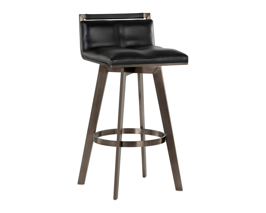 Arizona Swivel Barstool - Castillo Black | Sunpan Furniture - 106559