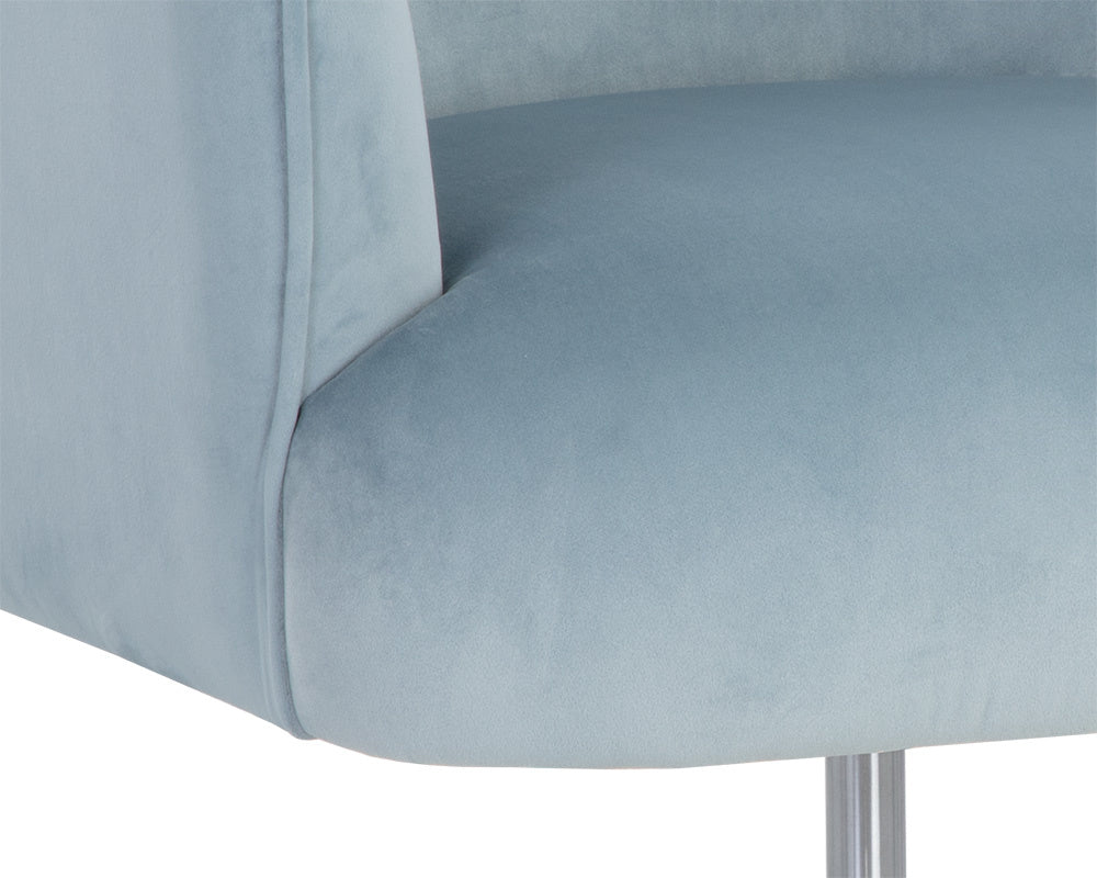 Karina Office Chair - Cornflower Blue Sky | Sunpan Furniture - 107853