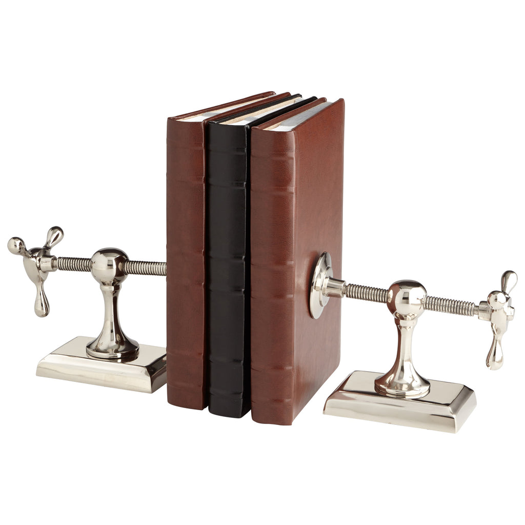 Hot & Cold Bookends - Nickel | Cyan Design