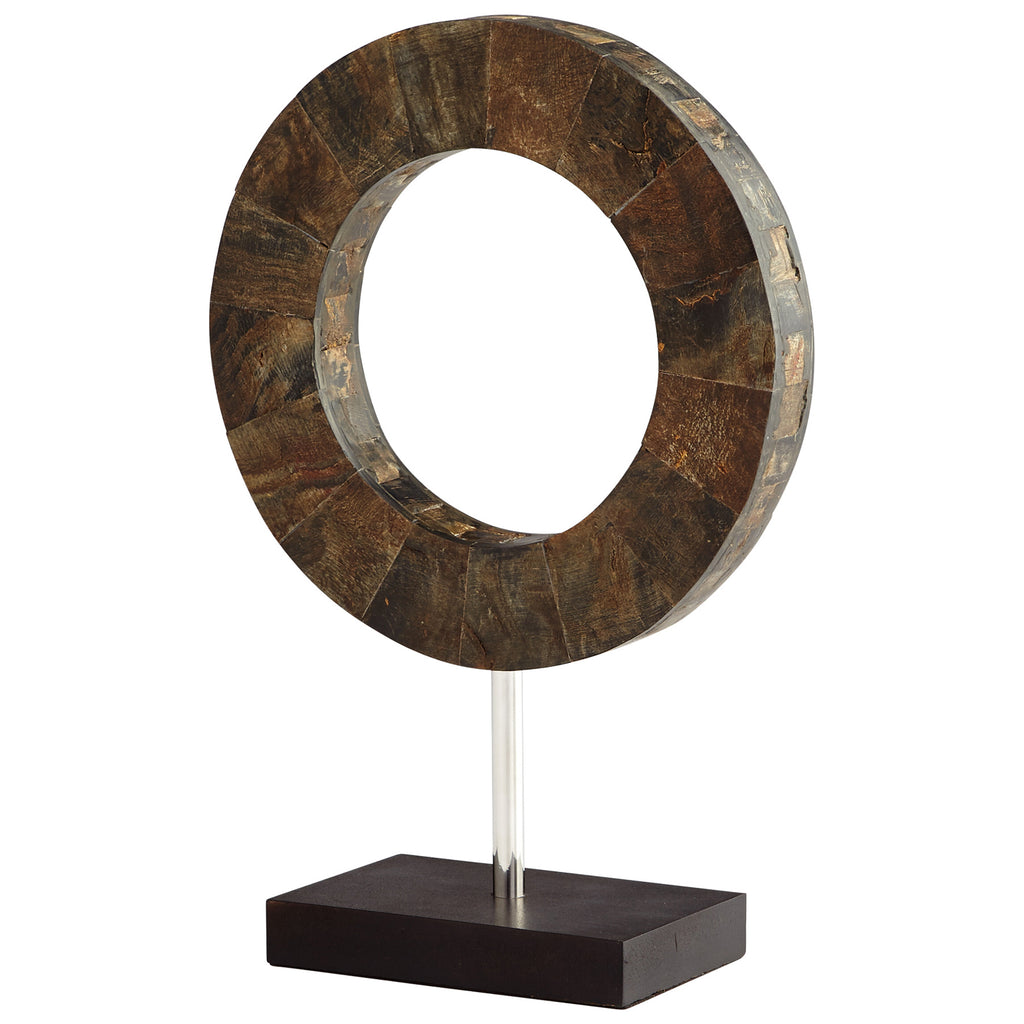 Portal Sculpture - Brown And Stainless Steel - Small | Cyan Design