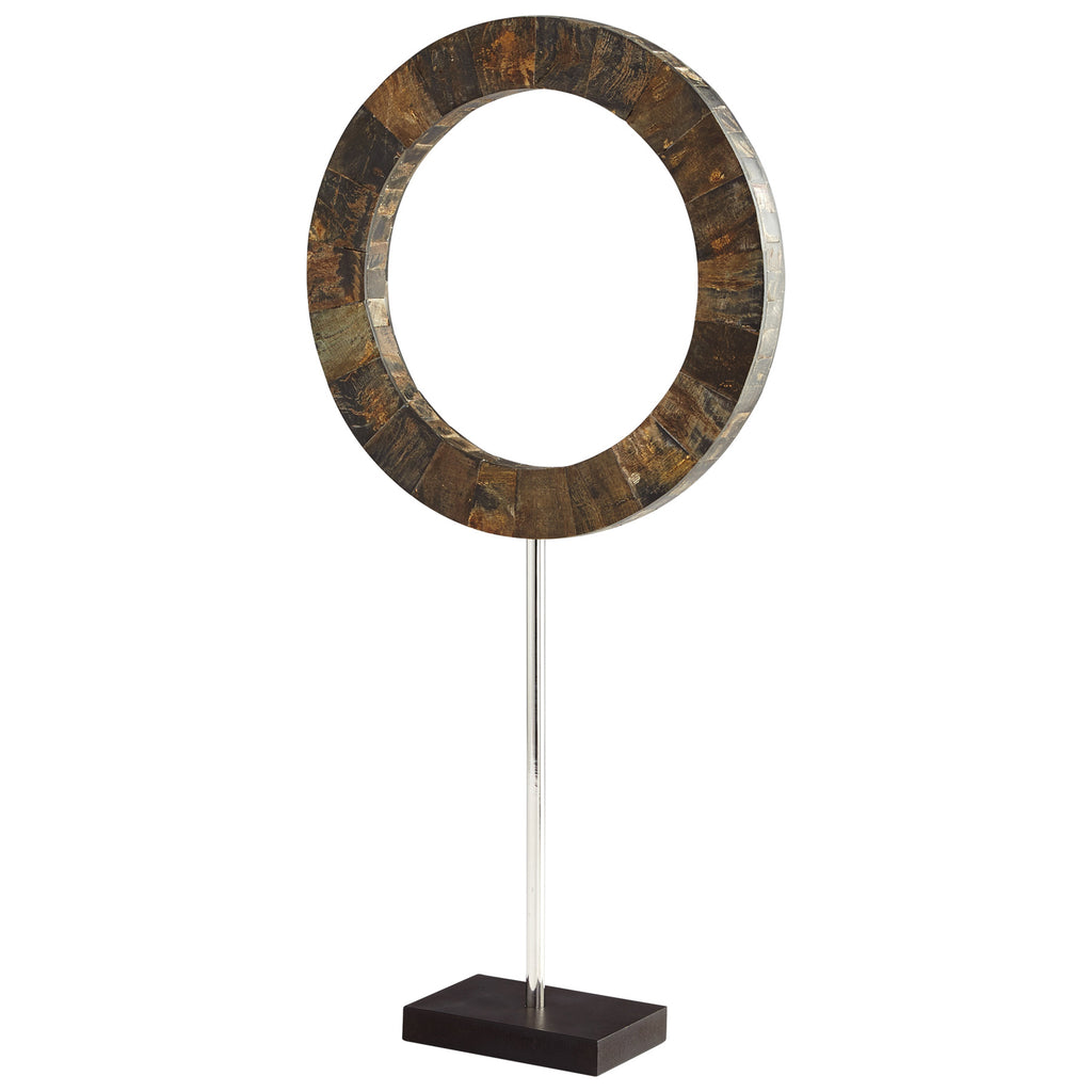 Portal Sculpture - Brown And Stainless Steel - Large | Cyan Design