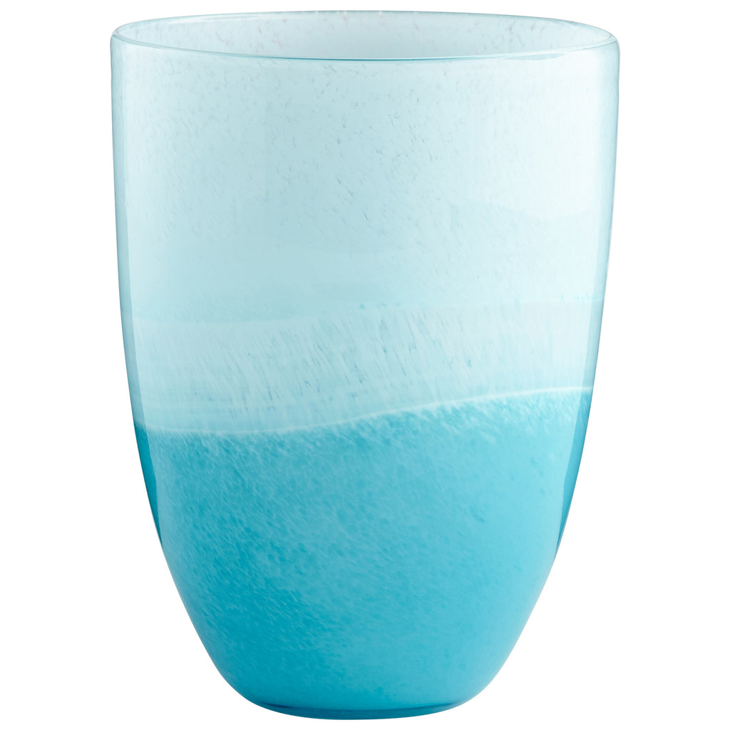 Devotion Vase - Sky Blue And White - Small | Cyan Design