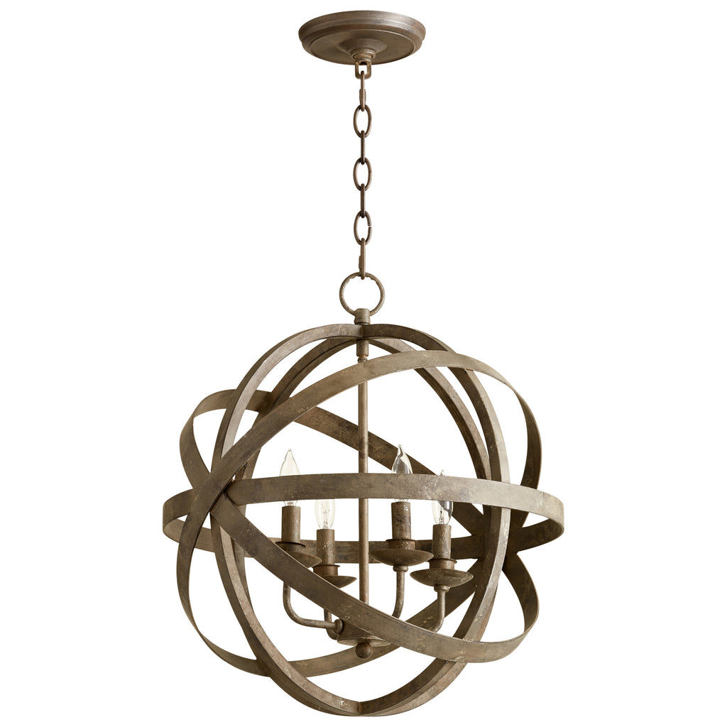 Gladwin Pendant 4-Light - Distressed Zinc | Cyan Design