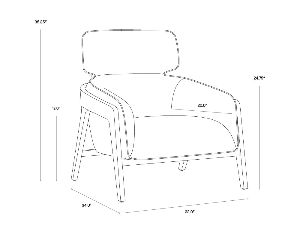 Maximus Lounge Chair - Moss Green | Sunpan Furniture - 105409