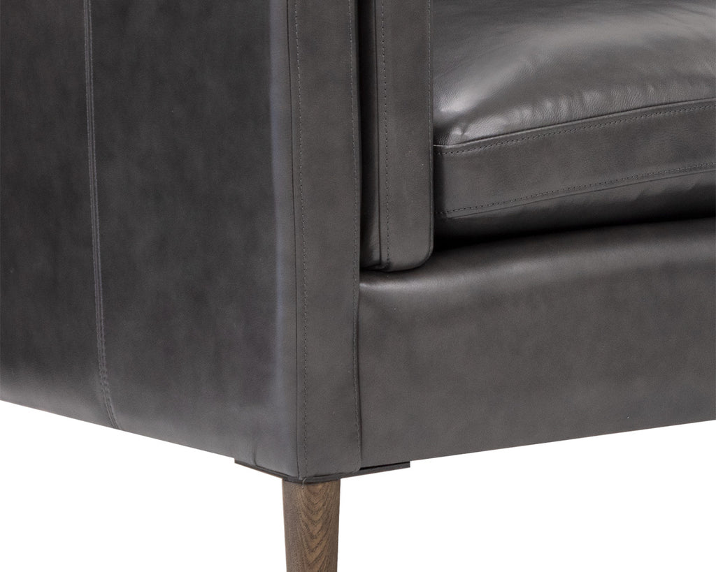 Richmond Sofa - Brentwood Charcoal Leather | Sunpan Furniture - 110576