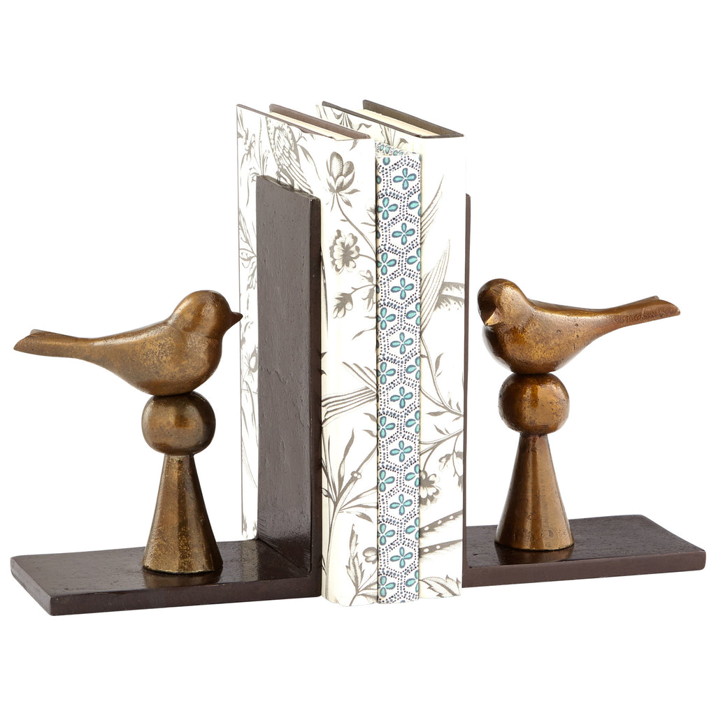 Birds and Books - Antique Brass | Cyan Design