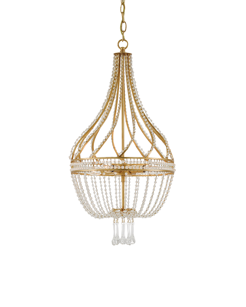 Currey & Co Ingenue Gold Chandelier | 9000-0061