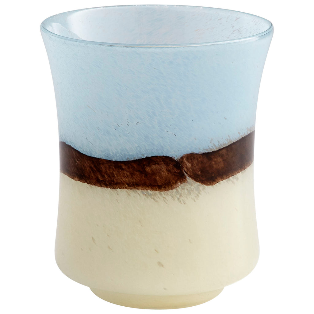 Carmel By The Sea Vase - Brown And Ivory - Small | Cyan Design