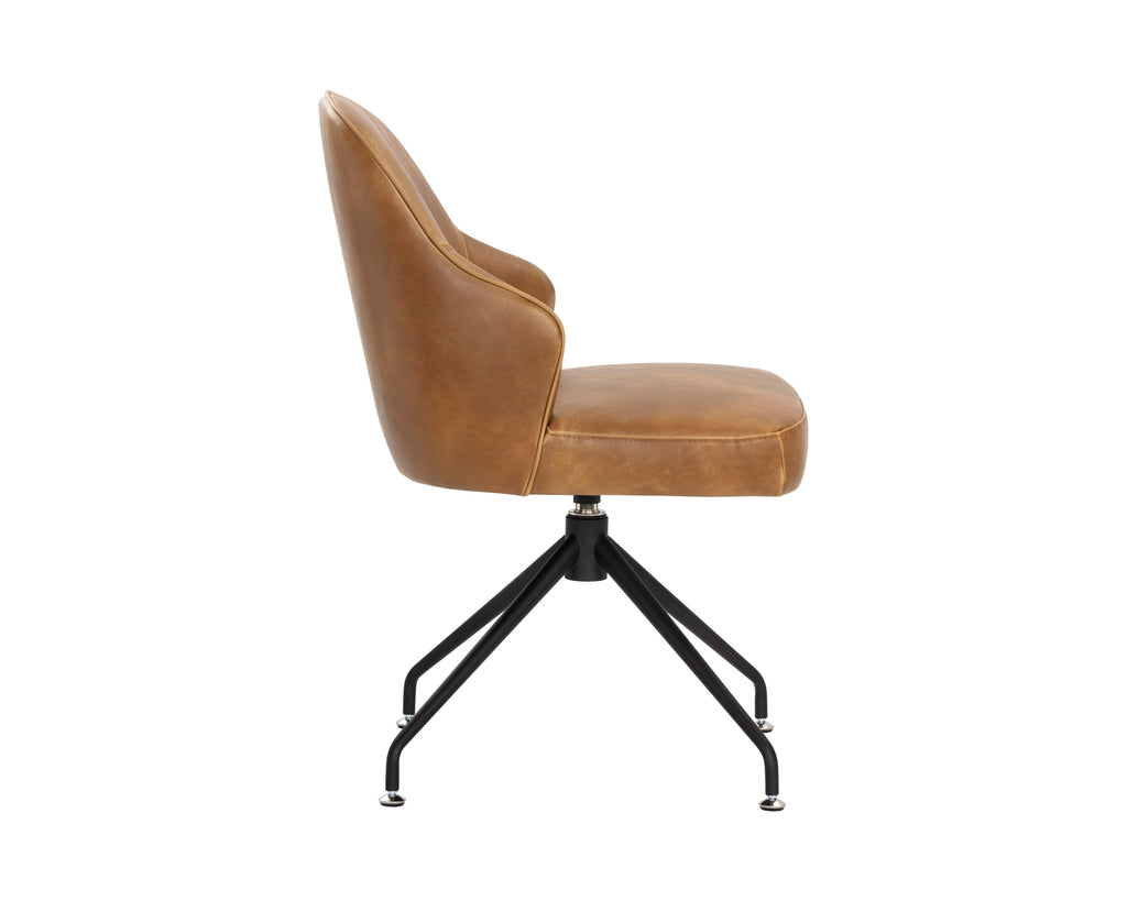 Bretta Swivel Dining Chair - Tobacco Tan | Sunpan Furniture - 106375