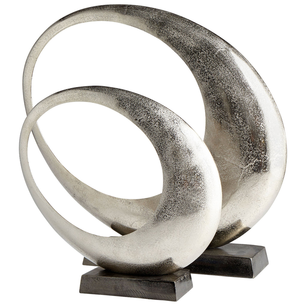 Clearly Through Sculpture - Raw Nickel - Small | Cyan Design