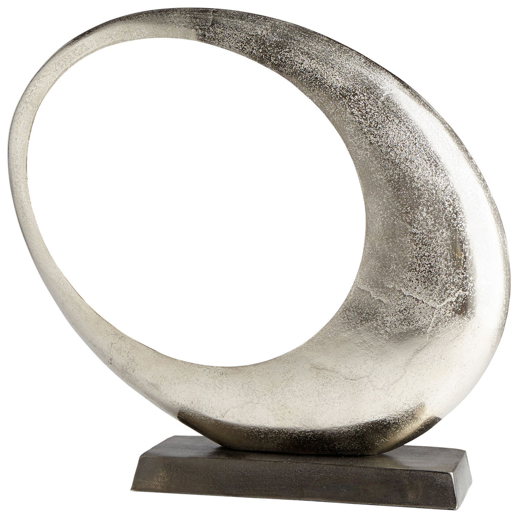 Clearly Through Sculpture - Raw Nickel - Medium | Cyan Design