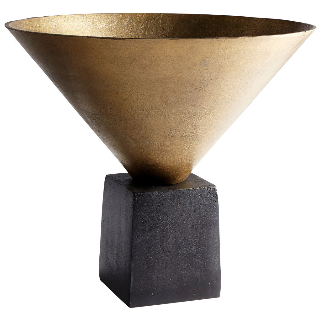 Mega Vase - Black Bronze And Antique Brass - Medium | Cyan Design