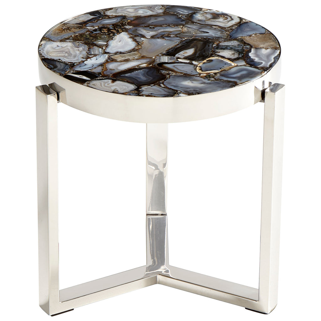 Geodance Side Table - Nickel | Cyan Design