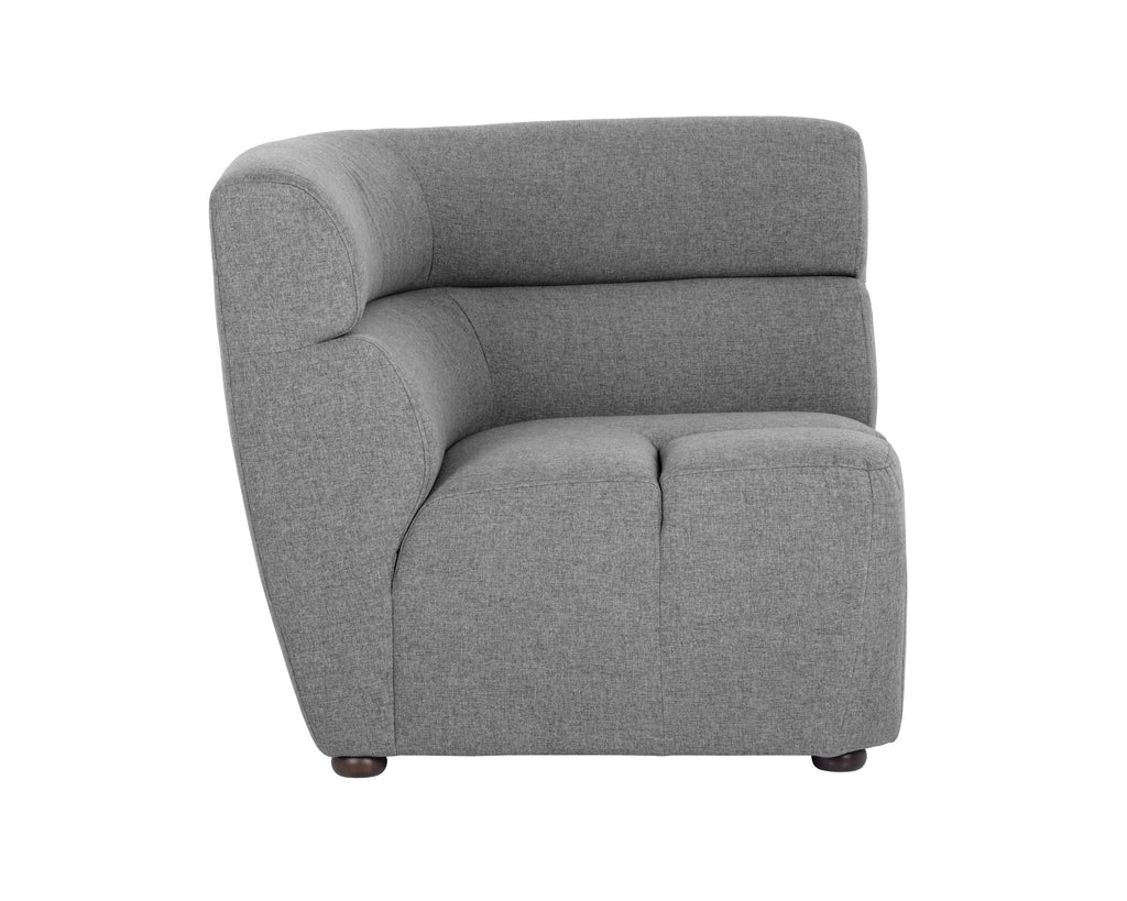 Cornell Modular - Corner Chair - Polo Club Kohl Grey | Sunpan Furniture - 103504