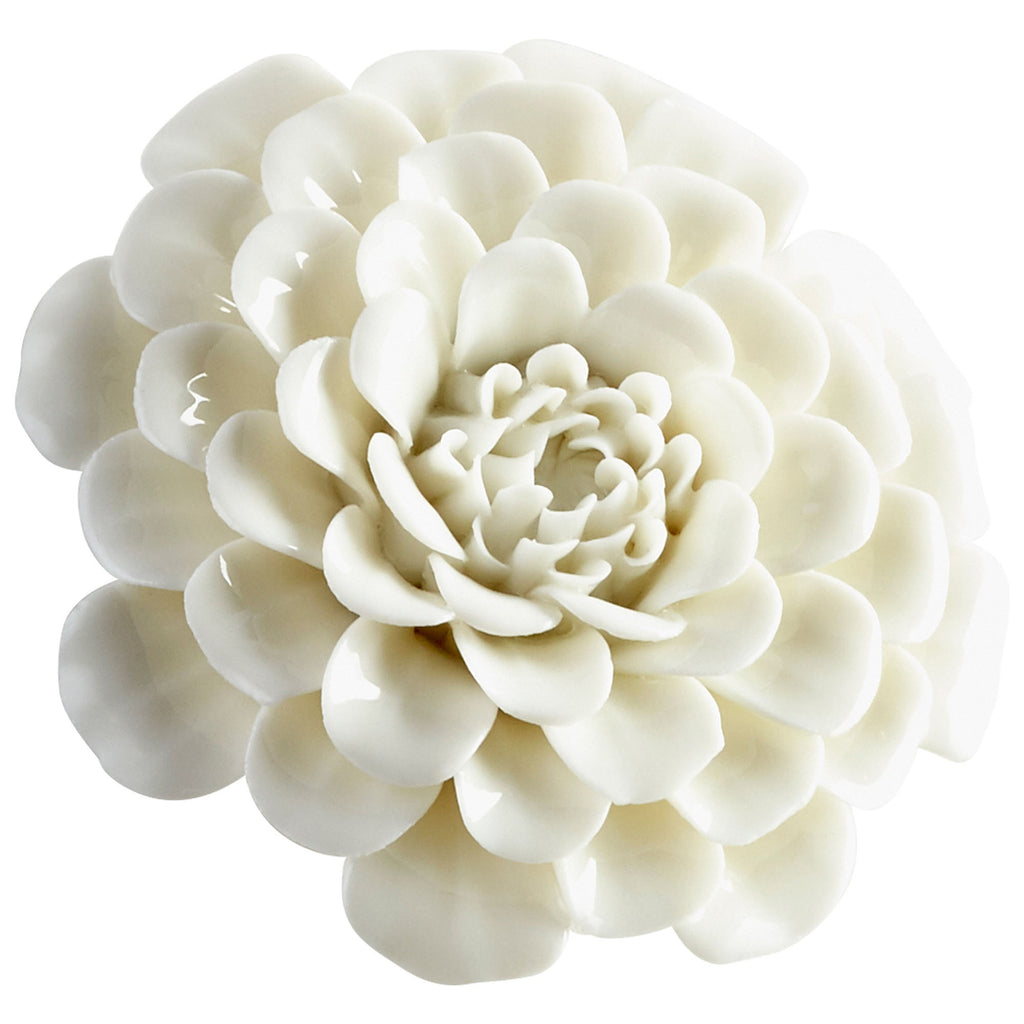 Flourishing Flowers Wall Decor - Off White Glaze - Small | Cyan Design