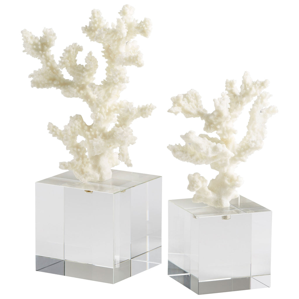 Cordelia Sculpture - White And Clear - Medium | Cyan Design