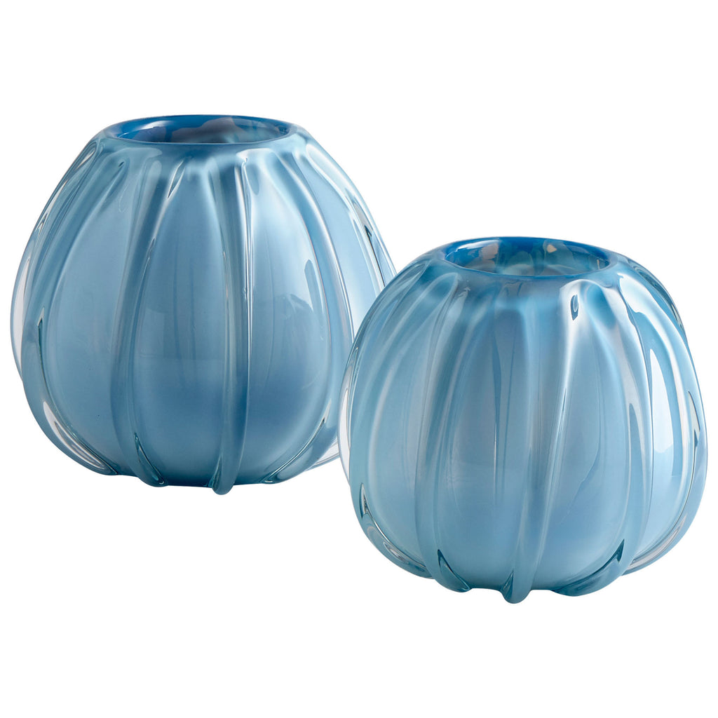 Artic Chill Vase - Blue - Medium | Cyan Design