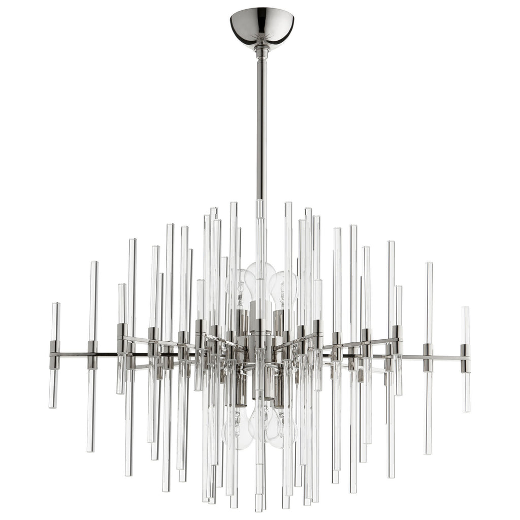 Quebec Pendant - Polished Nickel - Wide | Cyan Design