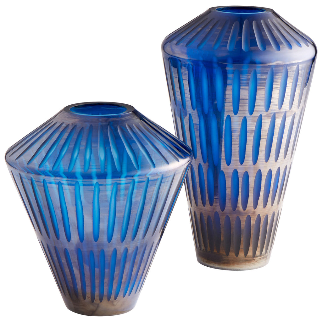 Toreen Vase - Blue - Squat | Cyan Design