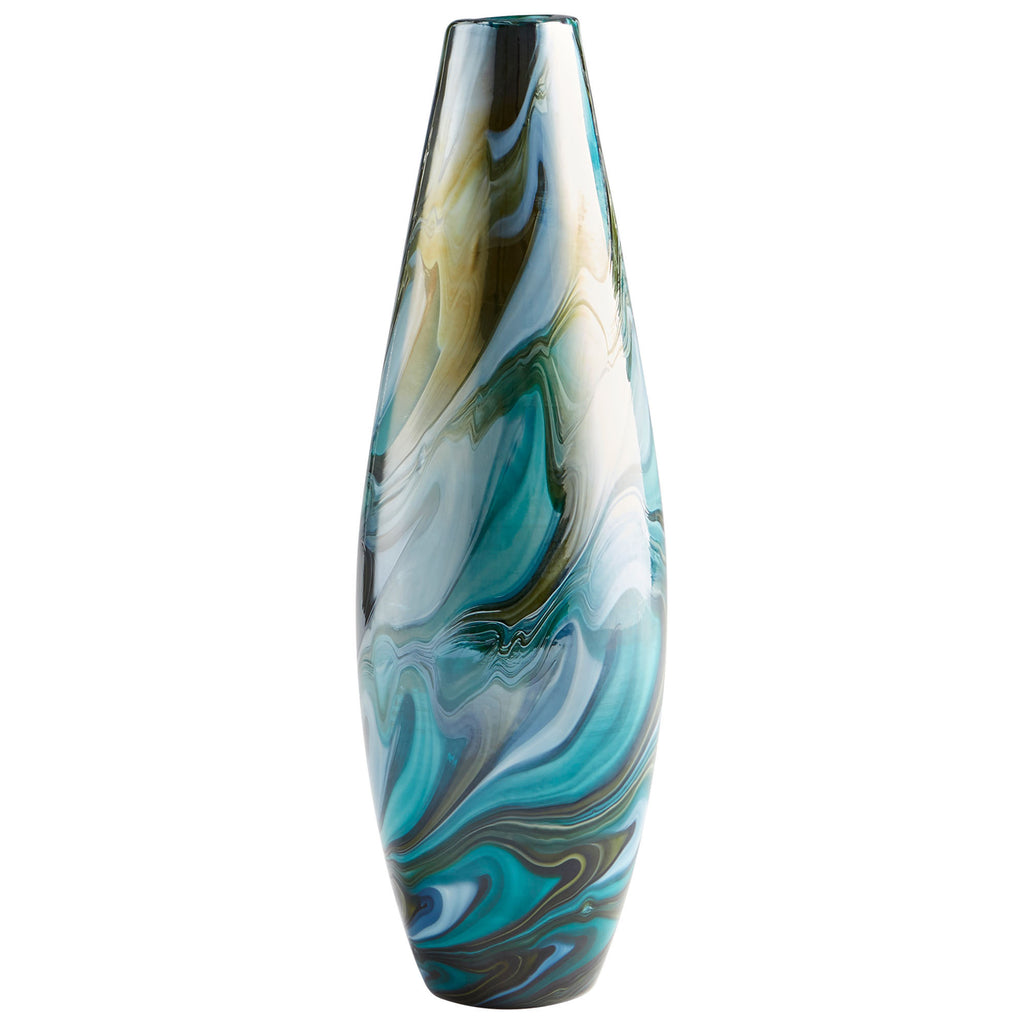 Chalcedony Vase - Multi Colored Blue - Medium | Cyan Design