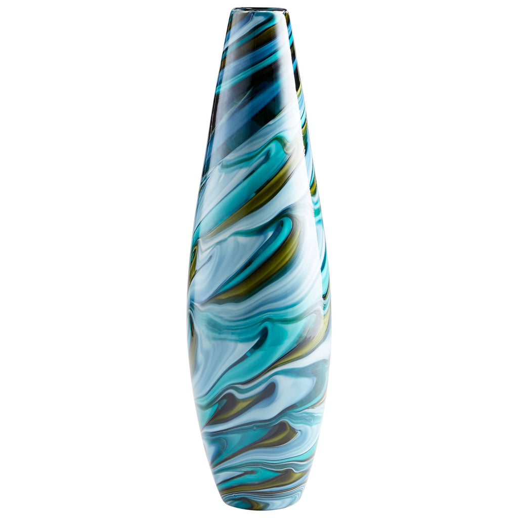 Chalcedony Vase - Multi Colored Blue - Large | Cyan Design