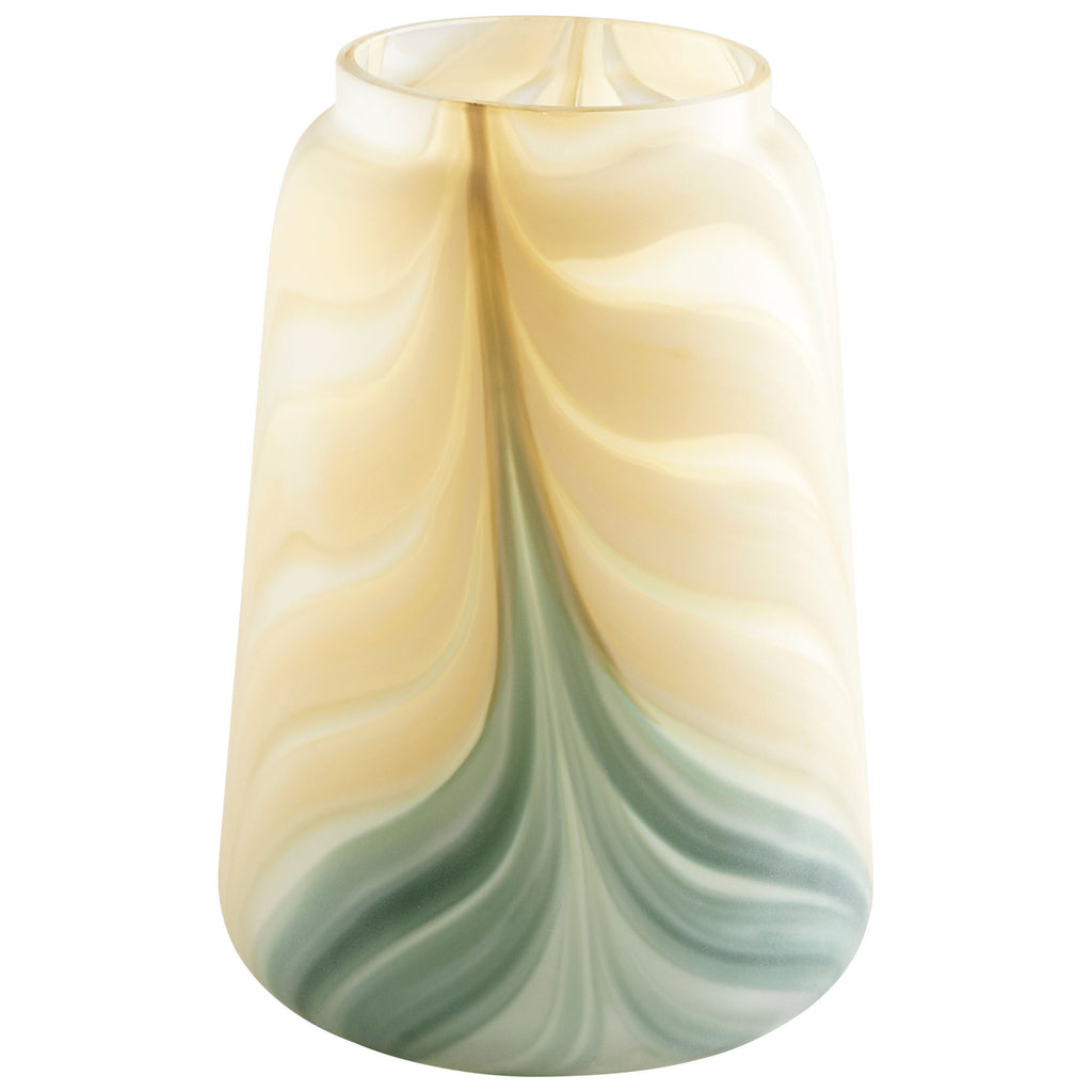 Hearts Of Palm Vase - Yellow And Green - Medium | Cyan Design