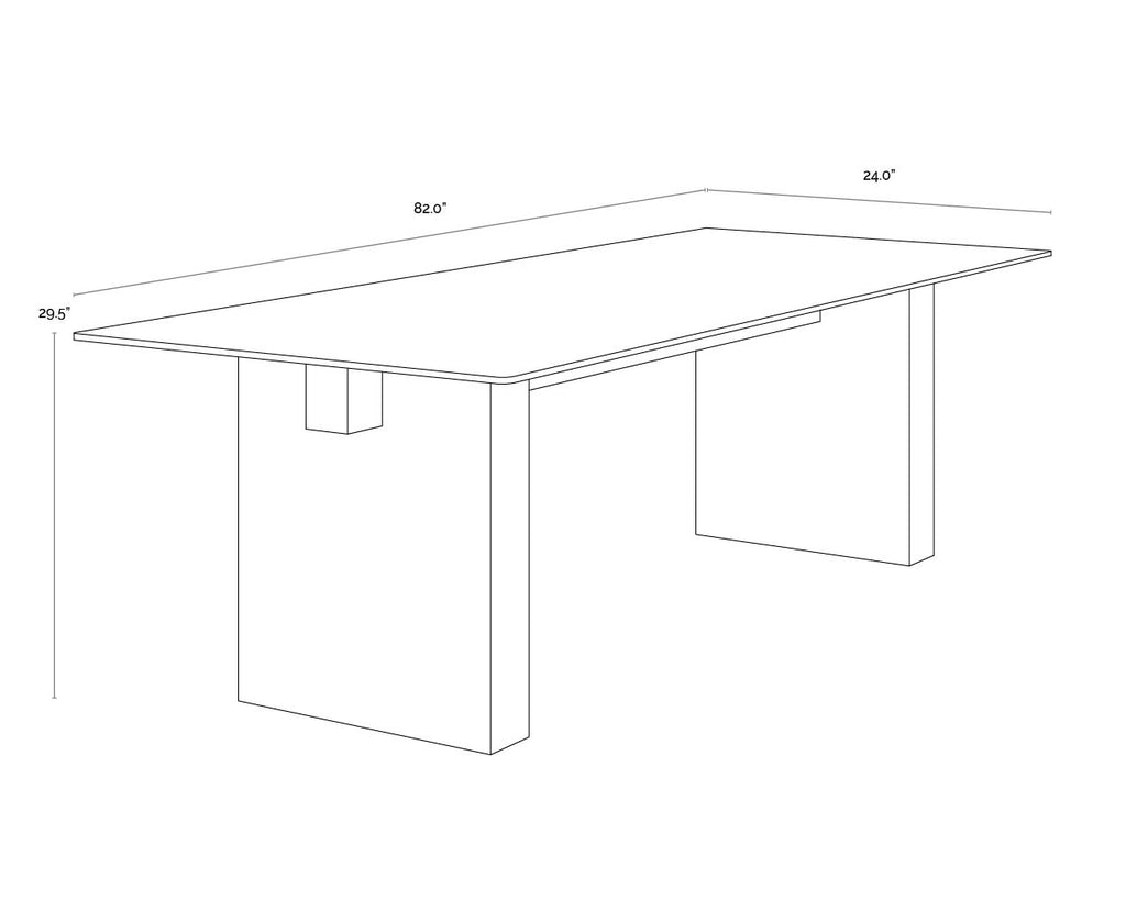 Calvosa Dining Table Base | Sunpan Furniture - 111272